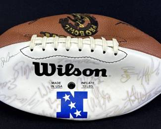 2001 NFC Pro Bowl Signed Football