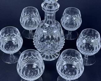 Waterford Crystal Brandy Decanter & Glasses Set