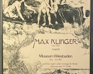 Max Klinger 1977 Exhibit Poster