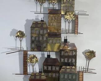 Curtis Jere Hillside Village Brutalist Sculpture