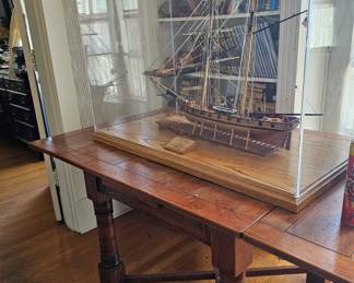 library table and boat