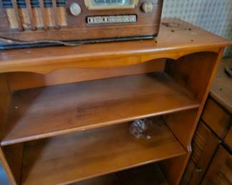 shelf and radio