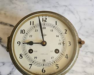 Vintage Ships Bell clock