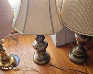 brass lamps