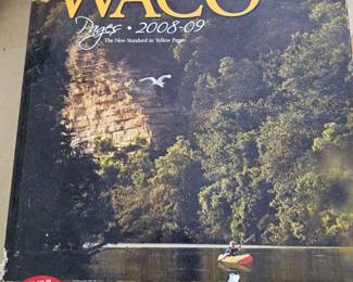 vintage Waco phone book