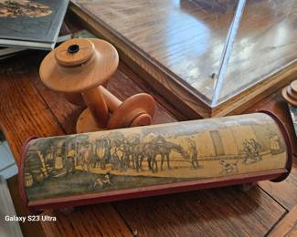 vintage long matchbox holder