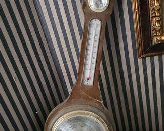 Mid-century Banjo Barometer
