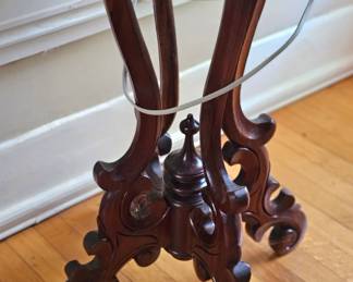 Parlor table with marble top