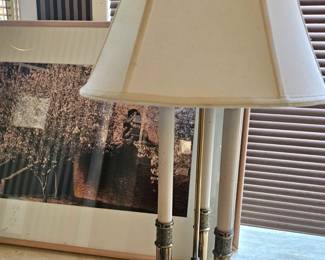 Vintage French Bouillotte table lamp