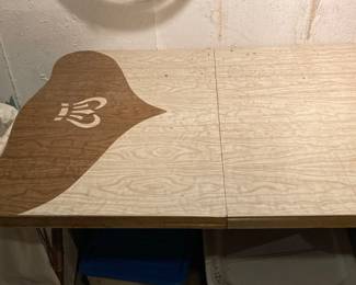 Very cool vintage chrome legged kitchen table