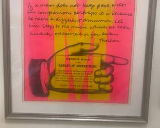 Sister Corita Kent 1968 Circus Alphabet Series Letter M, Serigraph Signed