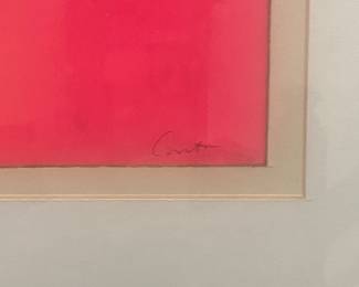 Sister Corita Kent , 1968 Circus Alphabet Series Letter M, Signed Serigraph