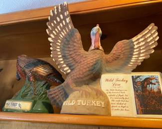 Wild Turkey decanters, sadly they are empty!