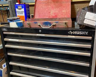Large Husky tool box on casters