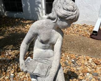 Concrete garden statue