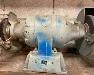 Bench grinder and wire wheel by the Cincinnati Grinding Company-it works!