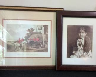 Lot Of 2 Framed Art Pieces