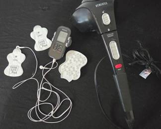 OMRON Max Power Relief TENS Unit Muscle Stimulator And Homedics Massager