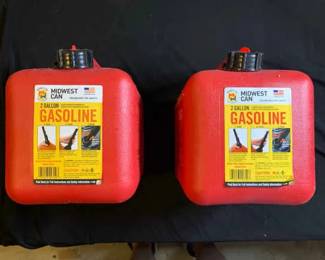 Two 2 Gallon Gasoline Cans