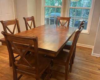 002 Dining Table 6 Chairs