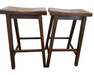Pair Of Rustic Bar Stools