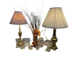 Two Lamps, Vases Decor