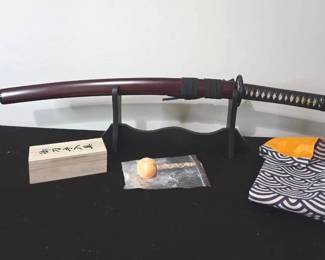 Katana Sword Set with Stand Extras