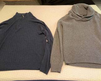 Blue Gray Sweaters