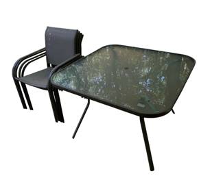 Patio Table And Four Chair Set