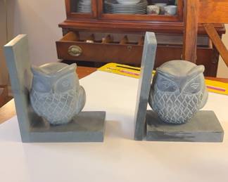 Set Of 2 Soap Stone Book Ends