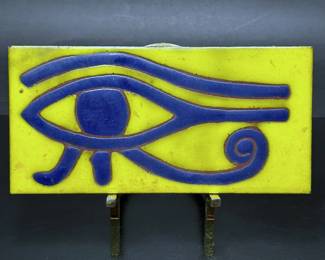 Egyptian Tile of an Udjat Eye
