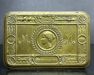 WWI Queen Mary Christmas box given to soldiers 