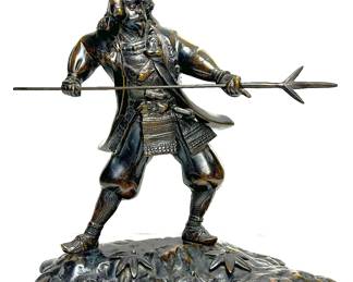 Vintage Samurai Sculpture by Toyo