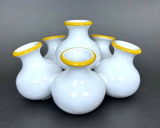 Italian pottery cluster bud vases 