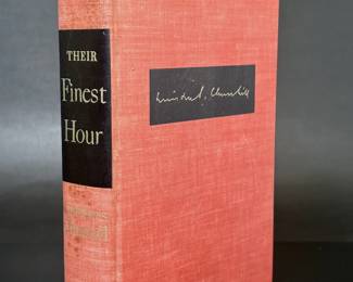 Book, THEIR FINEST HOUR by Winston Churchill from 1949