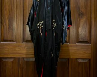 Vintage Japanese Silk Kimono Robe