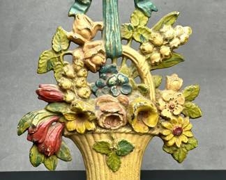 Antique cast iron doorstop
