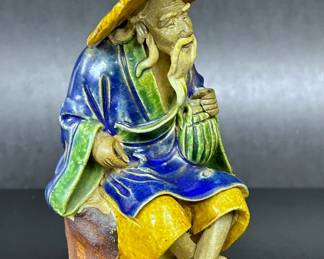Chinese pottery mudman figurine