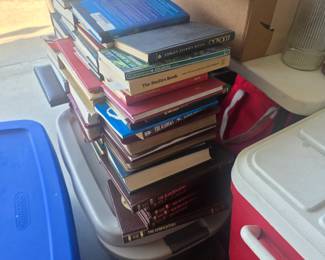 Books in garage