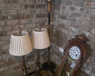 Lamps & clock