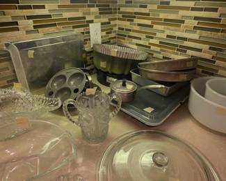 Baking items & more in kitchen