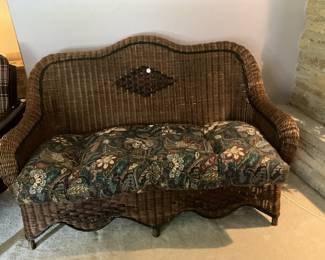 Rattan Love Seat