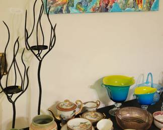 Funky fresh glass, pottery and collectible pieces