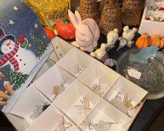 Glass blown ornaments 