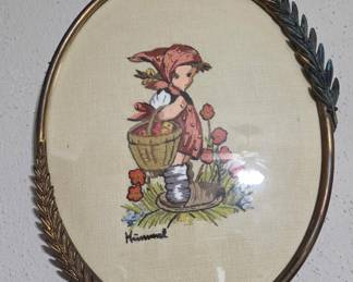 Convex Metal Needlepoint Pictures