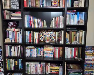 Book Shelf, Books, Vintage VHS Tapes, Disney VHS, Bookends