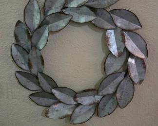 Laurel metal wreath