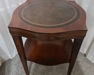 Leather Top Table