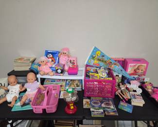 Barbie, Books, Baby Dolls, Puzzles 
