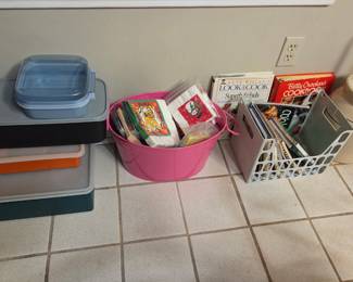 Tupperware, Napkins, Cookbooks